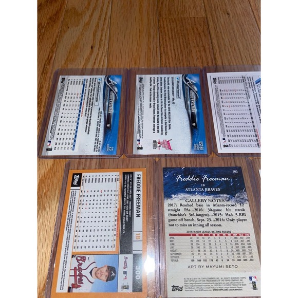 Freddie Freeman Baseball Card Bundle Lot x16 2017-2020‎ Atlanta Braves Dodgers - Picture 10 of 12